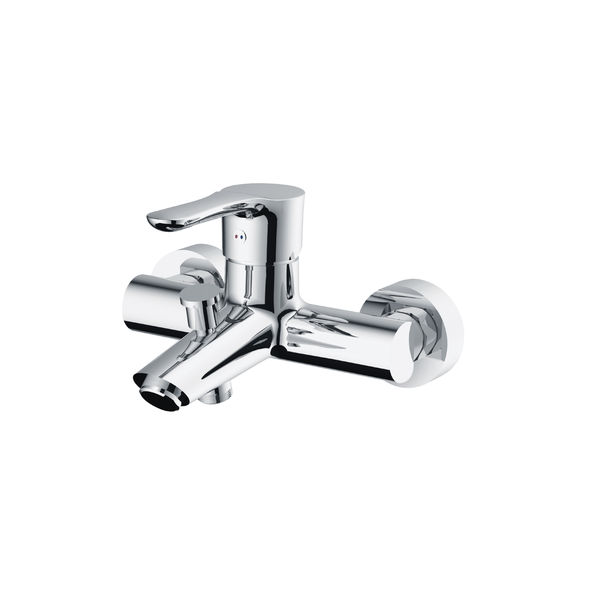 DueGi Pisa Collection Wall Bath Mixer with Shower Kit