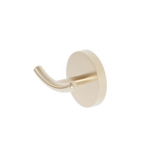 DueGi TONDA Brass Double Robe Hook Round