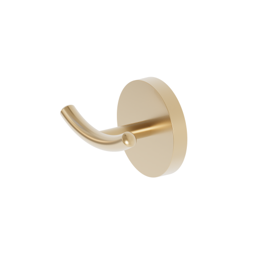 DueGi TONDA Brass Double Robe Hook Round