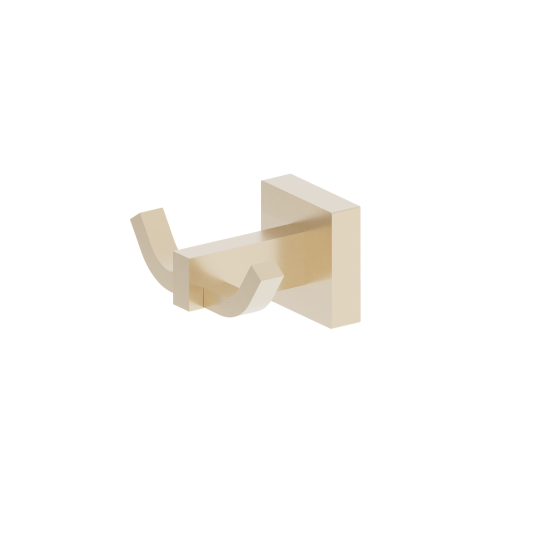DueGi QUADRATO Brass Double Robe Hook Square
