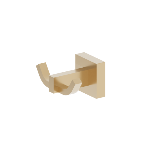 DueGi QUADRATO Brass Double Robe Hook Square