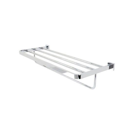 DueGi QUADRATO Brass Double Bath Towel Shelf Square