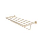 DueGi QUADRATO Brass Double Bath Towel Shelf Square
