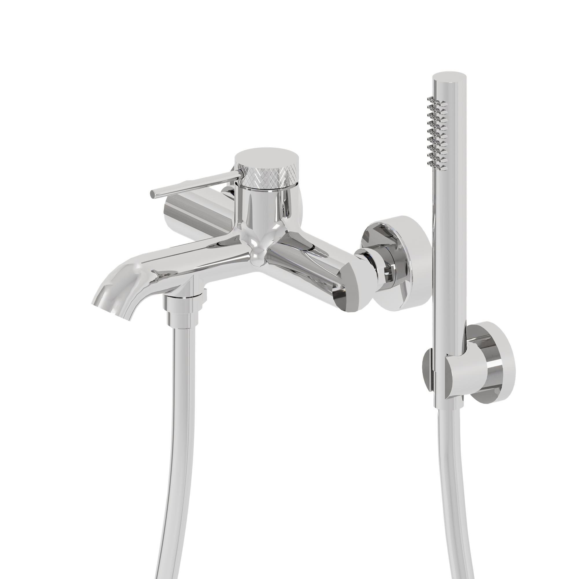 DueGi Wall Bath Mixer with Shower Kit