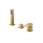 DueGi Edge Collection 3 Hole Rim Mounted Bath Mixers Set