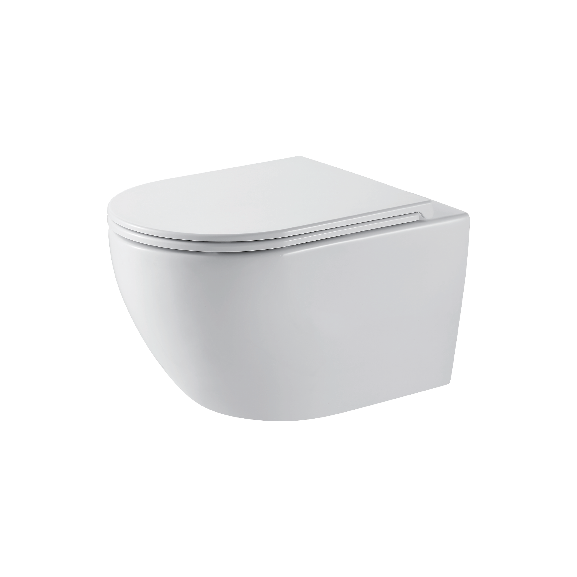 DueGi Wall Hung Toilet — Sharp Profile in White