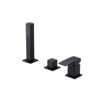 DueGi Edge Collection 3 Hole Rim Mounted Bath Mixers Set
